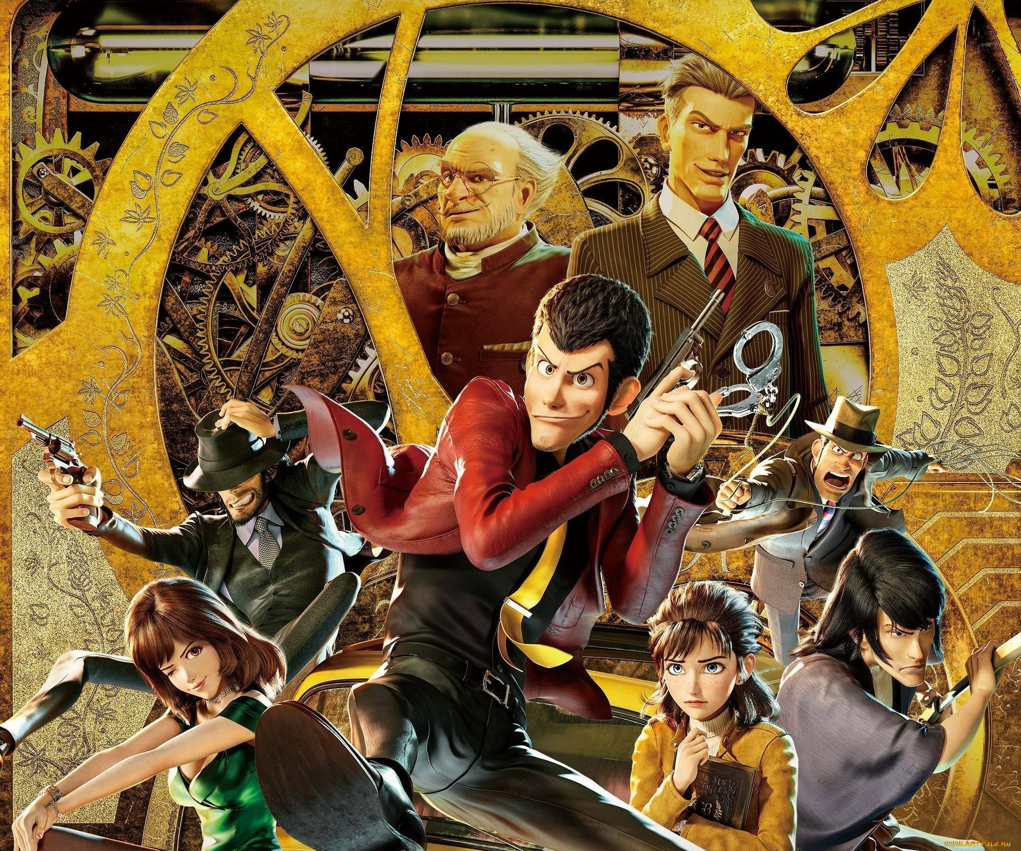 Обои Lupin III: The First (2019) Мультфильмы Lupin III: The First, обои для  рабочего стола, фотографии lupin iii, the first , 2019, мультфильмы, the  first, люпен, первый, аниме, мультфильм, япония Обои для